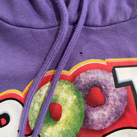 Kellogg's Unisex Purple Long Sleeve Froot Loops Graphic Pullover Hoodie Medium - Picture 2 of 6